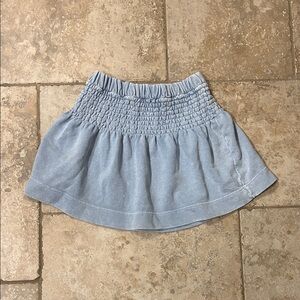 Aerie Light Blue Smocked Skirt